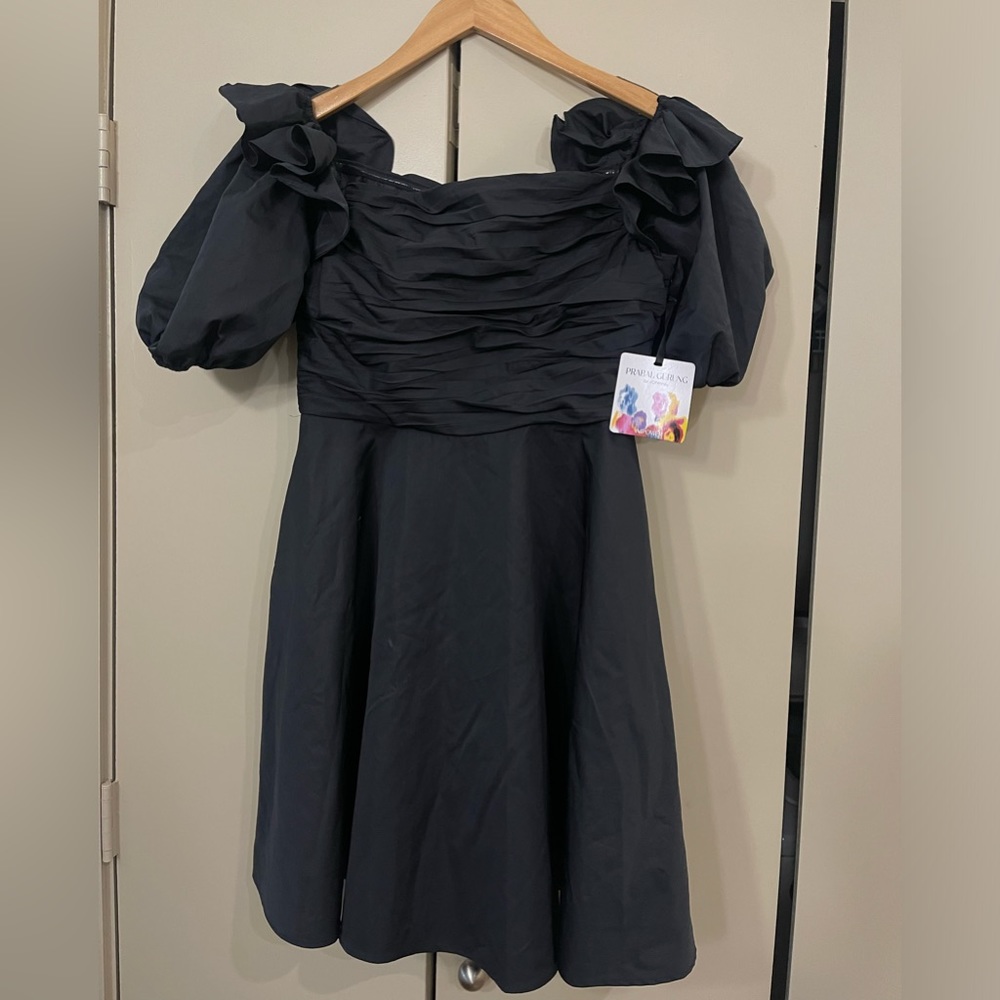 Black mini dress